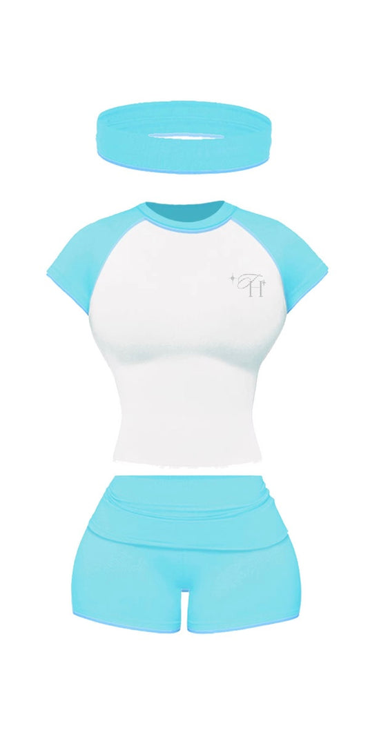 Teal Hot Girl Set